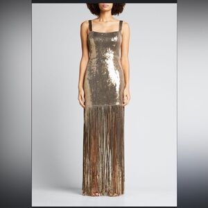 Bronx & Banco Cherie Gold Maxi Dress